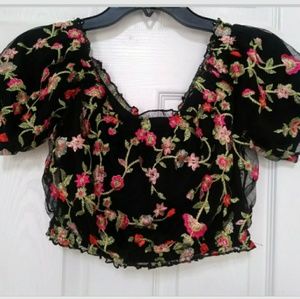 Floral Crop Top by Forever21